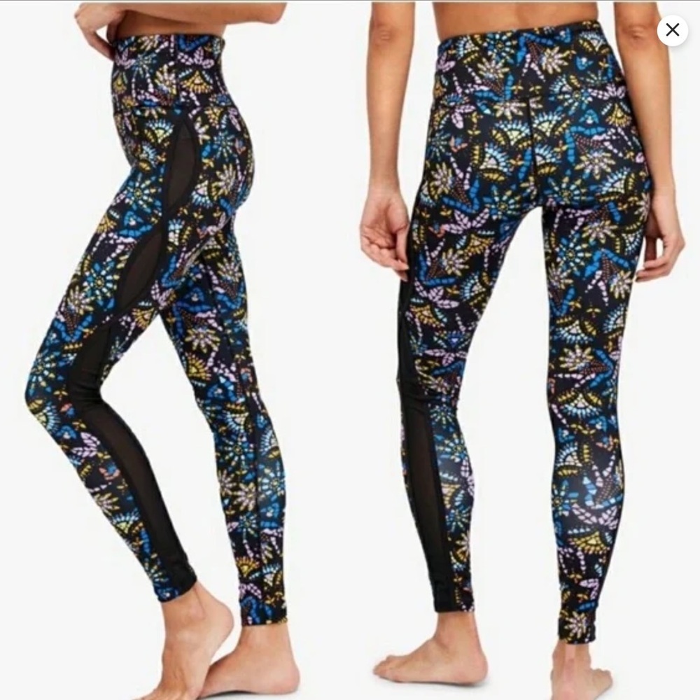 Free People Movement Liza Quick-Dry Illusion leggings Size Small